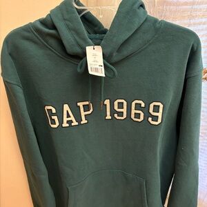 GAP Green 'GAP 1969' Pullover Hoodie